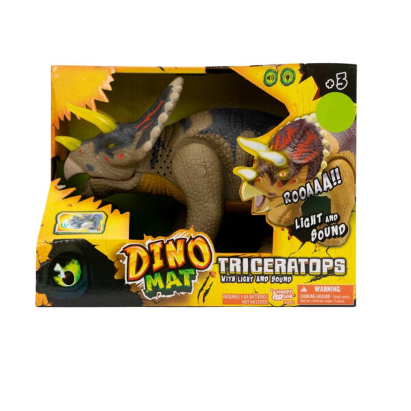 Dinosaur Triceraptor Light Sound (Assorted)