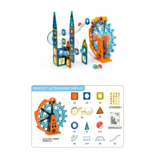 Magnetic Pipe Building Blocks (71 Pieces)